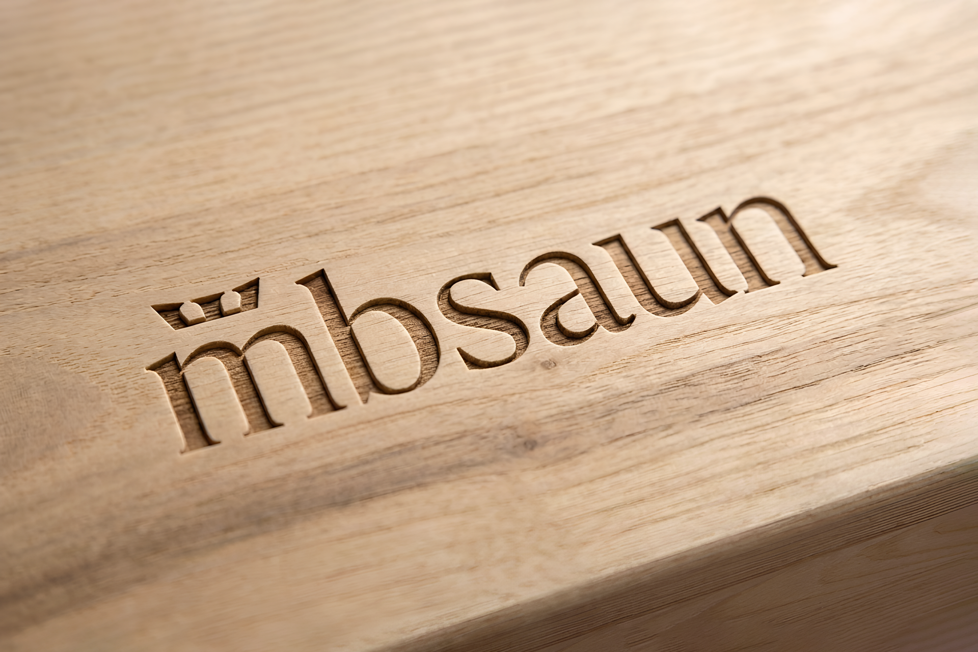 Логотип Mbsaun — ребрендинг Tomatdesign